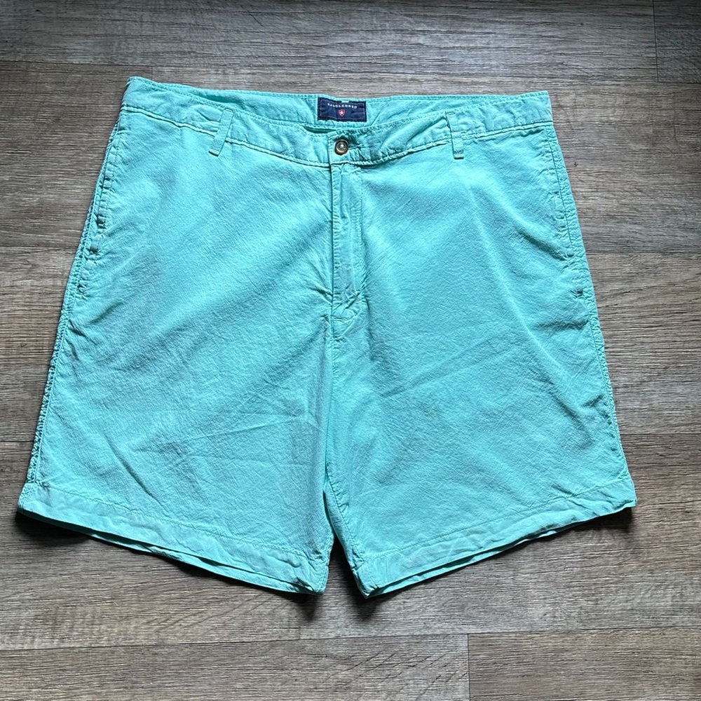 Saddlebred Blue Flat Front Shorts